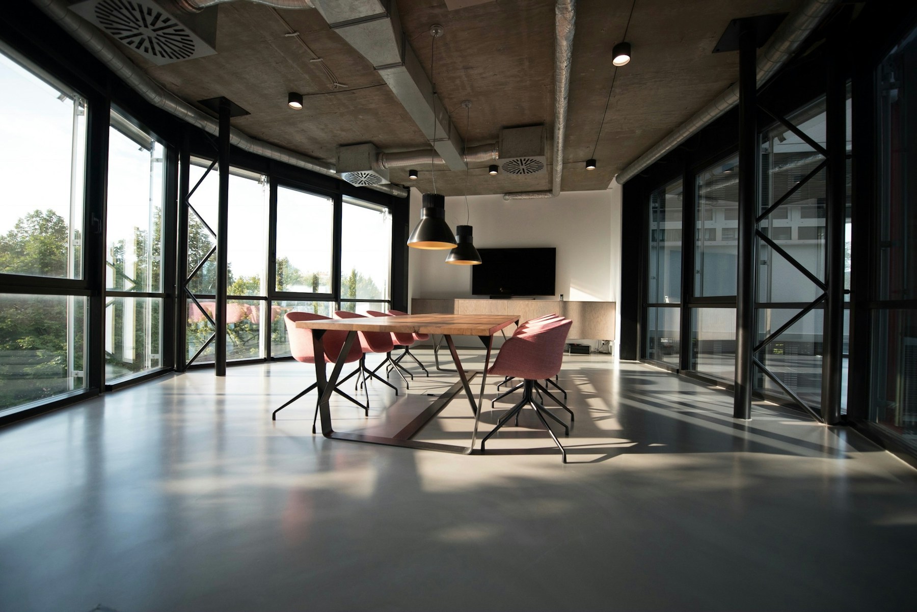 Light-filled contemporary property interior